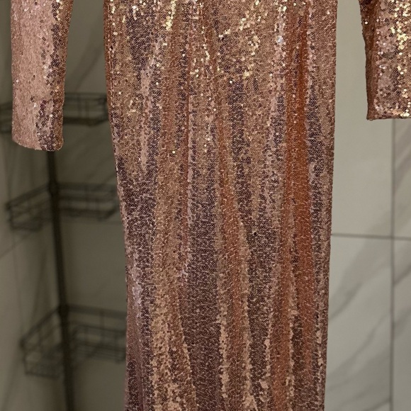 Ever-Pretty Women's Long Sleeve Sequin Maxi Dress – Size 6 - Picture 4 of 13